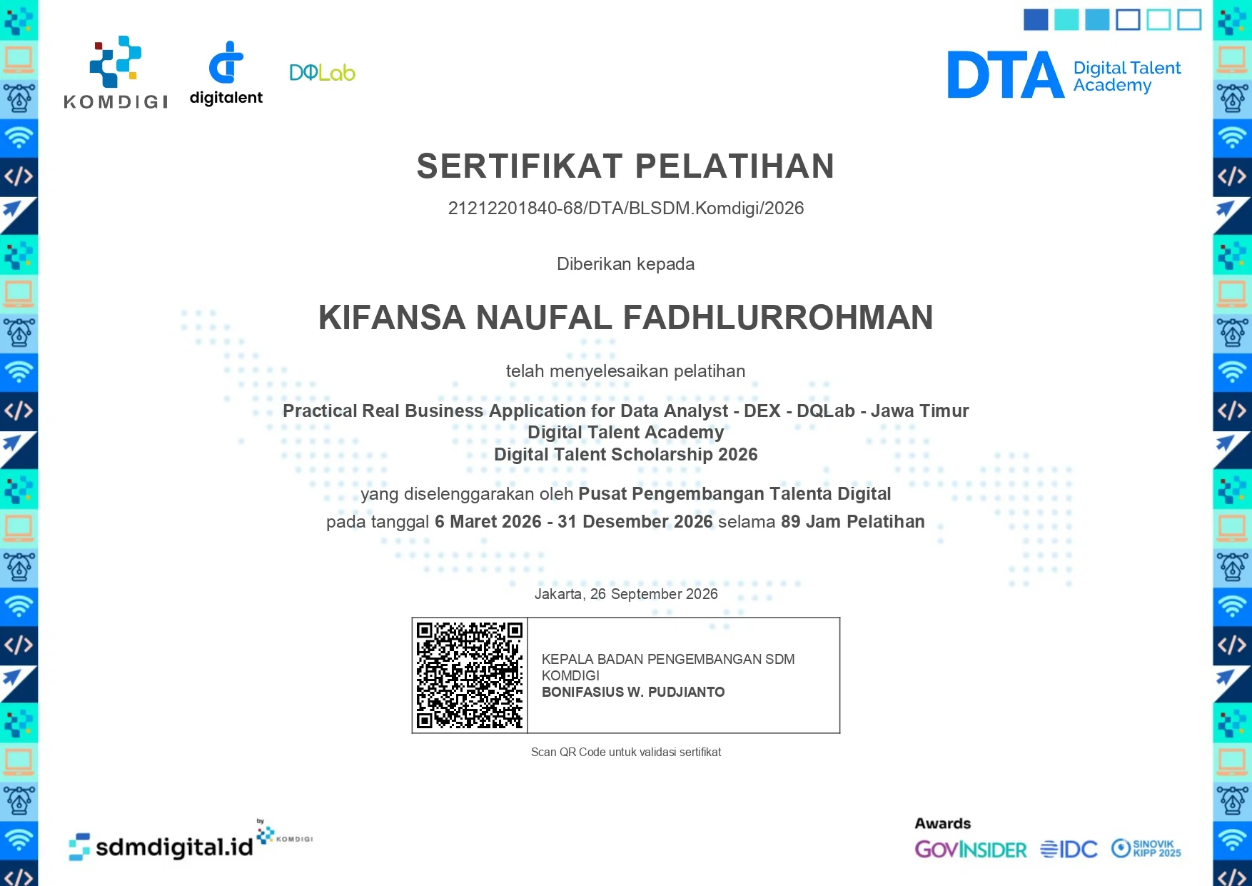 Practical Real Business Application for Data Analyst certificate